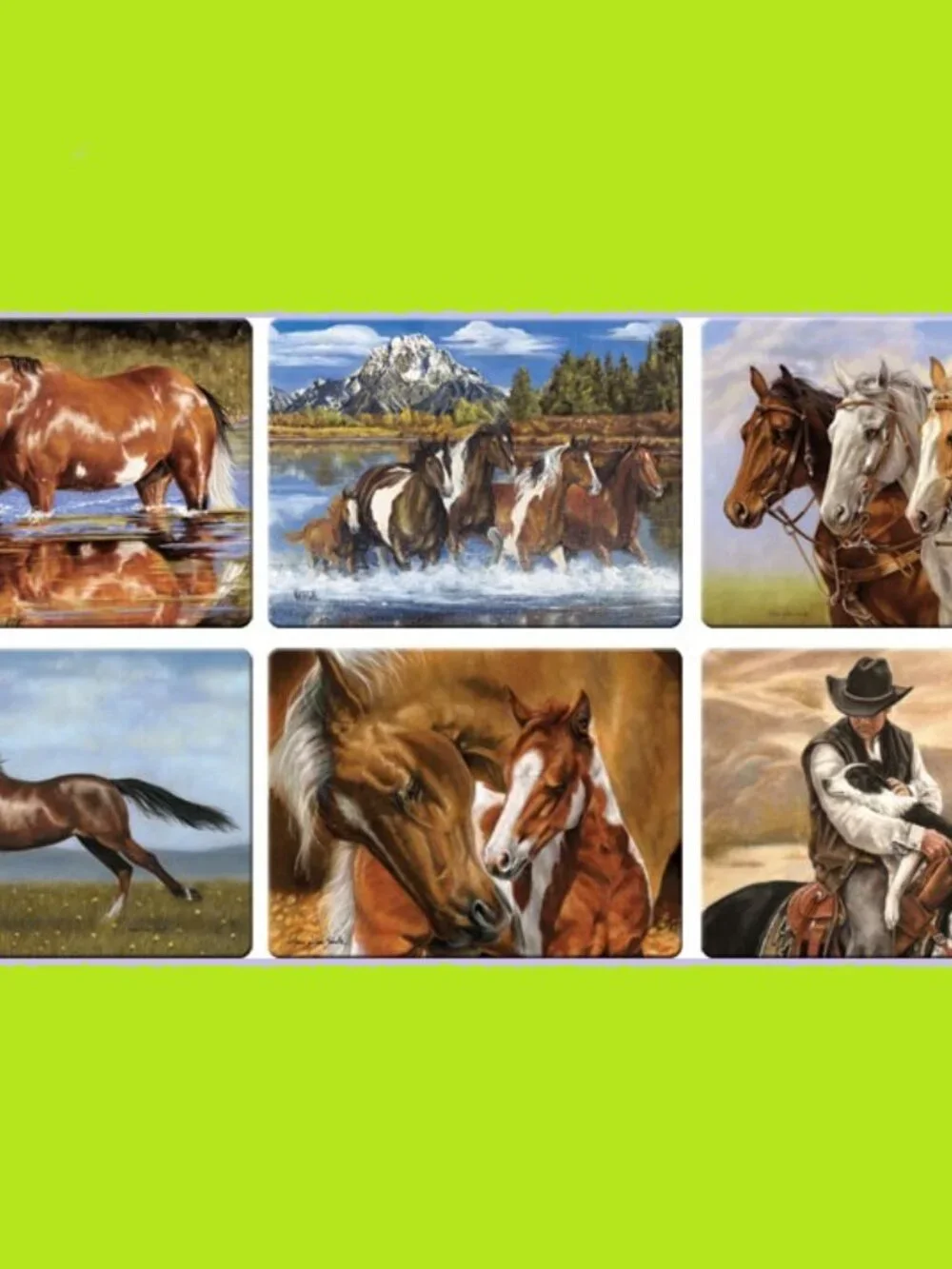 Horse Scene Cutting Board 16